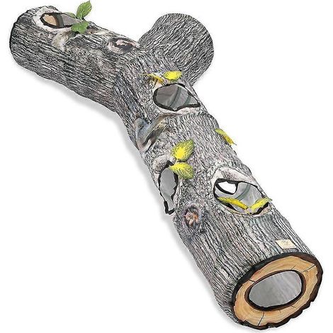 Tunnel interactif pour chat pliable à 3 voies, jouet tubulaire durable, tente de jeu pour chat, maison pour animaux de compagnie pour l'intérieur et l'extérieur (1/4)
