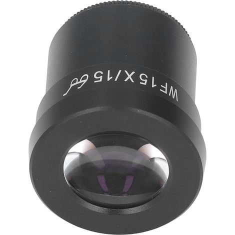 Oculaire de microscope à champ large stéréoscopique de laboratoire, objectif à dégagement oculaire élevé WF15X/15 30 mm (1/5)