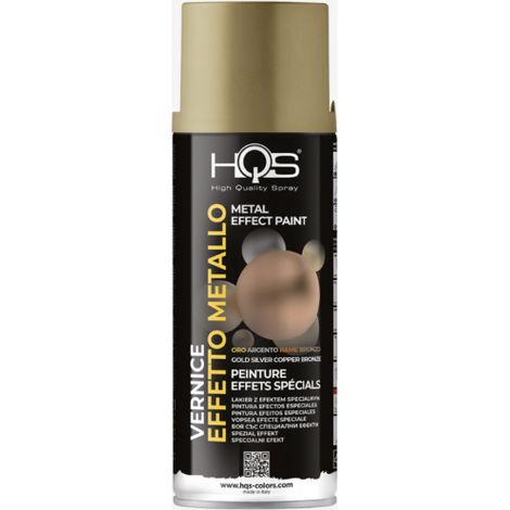 Pintura en aerosol color oro metalizado 400 ml HQS - Oro con clase (1/2)