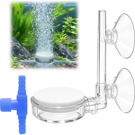 35mm Aquarium Fish Tank Stone with Control Valve and Suction Cups (1/5)