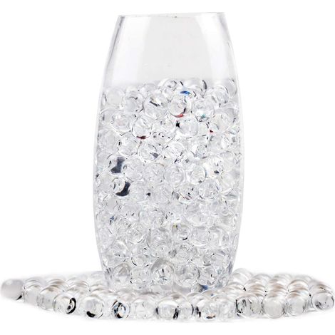 Perles Gel Eau - 500 Pièces Perles Hydratantes Transparentes pour Décoration de Vase - Diamètre 2,5 à 3 mm (9 à 11 mm après trempage) - Pour Centres de Table, Décor Floral, Bougies Flottantes (1/5)