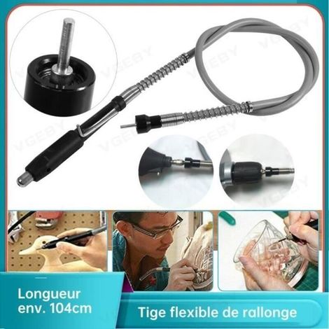 (comme image)Rallonge Flexible - Nouvelle rallonge Flexible arbre - Meuleuse rotative - Polissage - M8 mandrin sans clé (1/4)