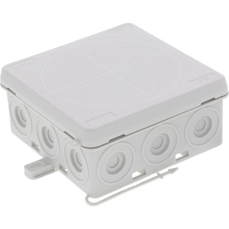 Wiska 10109427 Abzweigkasten (L x B x H) 86 x 86 x 41 mm Lichtgrau (RAL 7035) IP55 1 St.