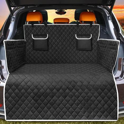 Tapis de coffre pour chiens pour Hyundai Palisade 2018-2025-2026 : protection de coffre pour animaux, tapis de siège pour chien, imperméable et antidérapant, avec rabat de protection pour pare-chocs, (1/5)