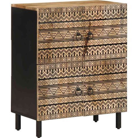 Sideboard 60x33,5x75 cm Raues Mangoholz vidaXL (1/5)