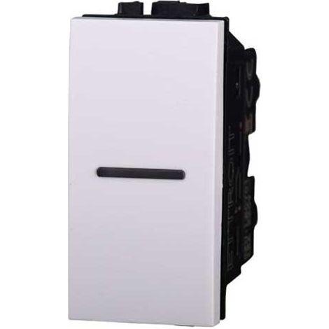 Wech-Axialschalter 1P 16A Bticino Livinglight kompatibler Weiß farbe
