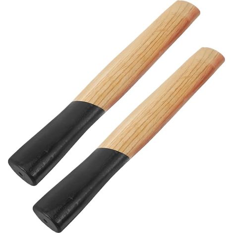 Manche De Marteau En Bois Lot De 2 Poignées De Rechange Pour Marteau Accessoire De Remplacement Pour Menuiserie Et Travaux Du Bois Installation Simple Compatible Avec (1/5)
