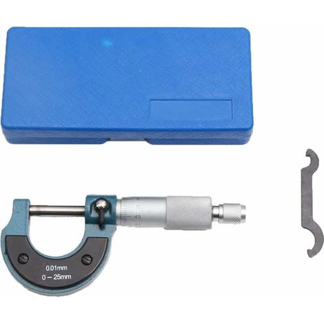 RHG Micromètre Externe Métrique Haute précision Génie métallurgique et mécanicien automobile Outil de mesure Micromètre Micromètre Micromètre Micromètre 0-25mm