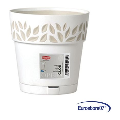 Vaso per interni ed esterni opera cloe Bianco 30 x 29 cm (1/3)