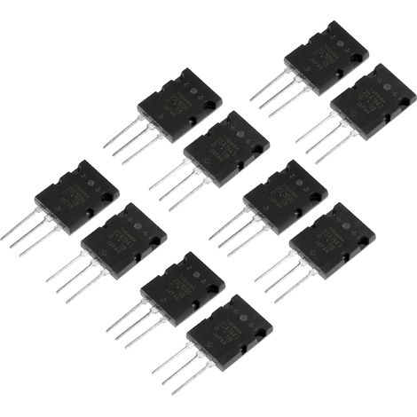 5 paires de transistors d'amplificateur audio haute puissance 2SA1943 2SC5200 A1943 C5200 neufs (1/5)