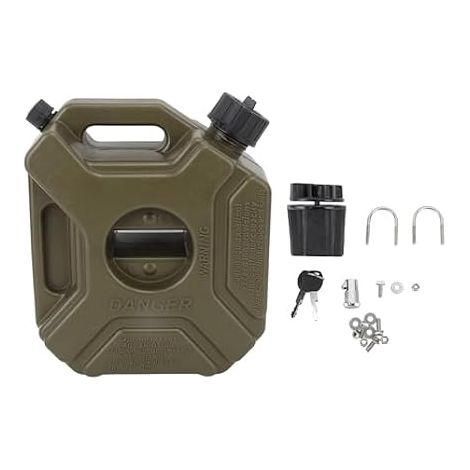 3L 0,75 Gallons Réservoir de Stockage de Carburant Vert pour Voitures Motocyclettes UTV ATV Véhicules Tout Terrain (1/5)
