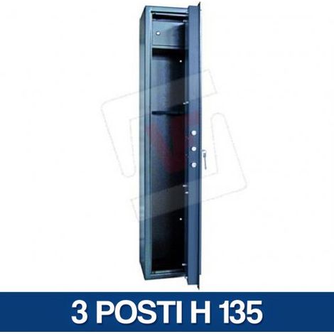ARMADIO PORTAFUCILI PORTA FUCILI 2 3 5 7 10 FUCILIERA SECURITY BLINDATA (13218V) 3 POSTI (32195)