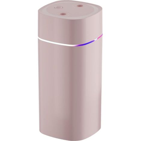 Humidificador de aire pequeño CSPARKV, 600 ml, USB, con 2 boquillas de pulverización, portátil, silencioso, con luz ambiental y apagado automático, para dormitorio, oficina y habitación infantil.
