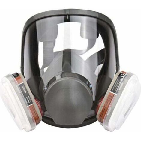 Reusable 16-in-1 full-coverage respirator mask against organic vapors for painting, polishing, welding and other protective work.