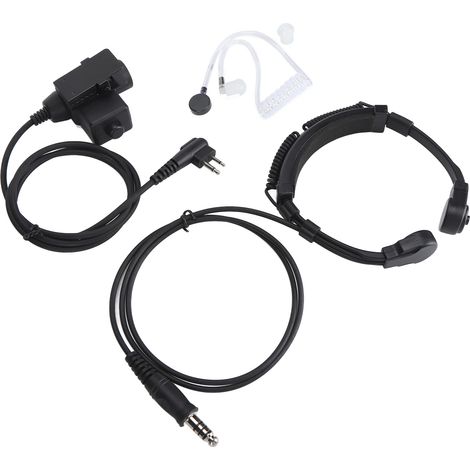 Adaptateur PTT Militaire U94 + Système Casque Mobile 2 Broches 7.1mm pour Talkie-Walkie Motorola (1/5)
