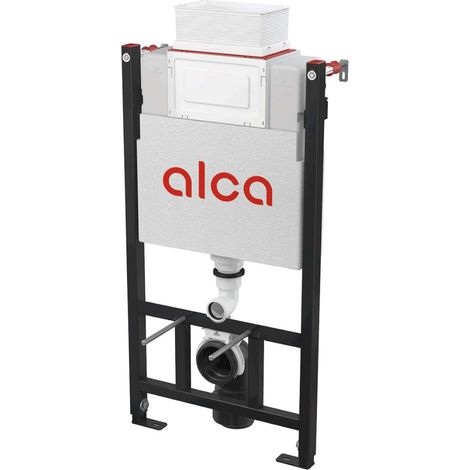 Alcadrain Vorwandelemente - Wandinstallation für wandhängendes WC, mit Bedienung oben/vorne, Tablettenspender, Bauhöhe 0,92 m AM118/1000 (1/3)