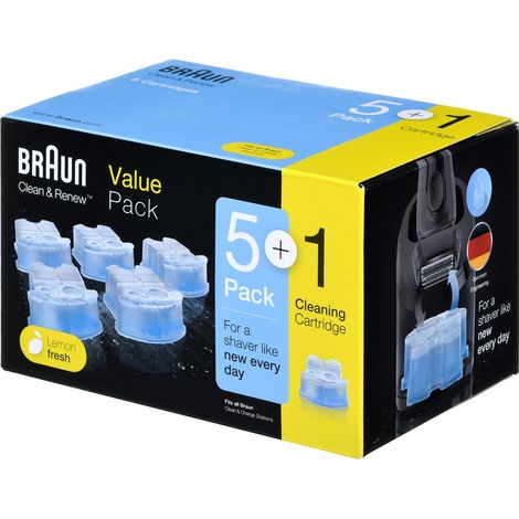 Nettoyant pour cartouches de rasoir Braun CCR 5+1 d'origine (1/3)