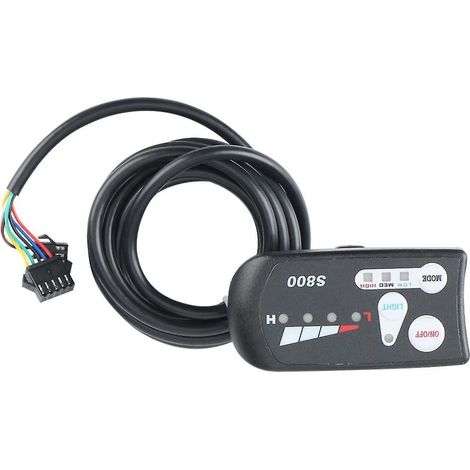 Panneau de commande LED étanche universel 36 V/48 V pour vélo électrique avec câblage pour phare (1/5)