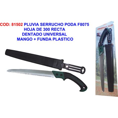 Pluvia F8075 Scie d'élagage 300 mm avec poignée et coffret en plastique