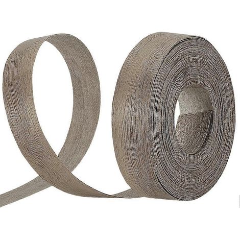 Bande de chant, 25 mm x 10 m, en bois, auto-adhésive, pour la réparation de meubles (1/5)