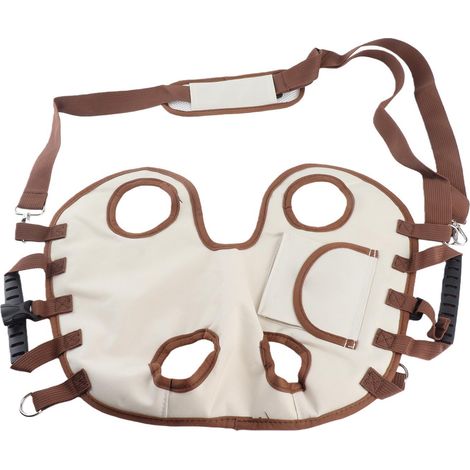Harnais de levage pour chien, sac de transport portable, respirant et multifonctionnel, sac à dos de traction pour chat, idéal pour les activités de plein air. Taille M. (1/5)