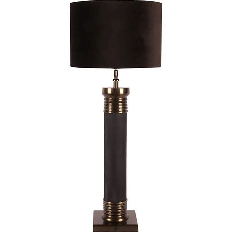 Lampe Eléanore noir argenté en fer 84x31x31cm