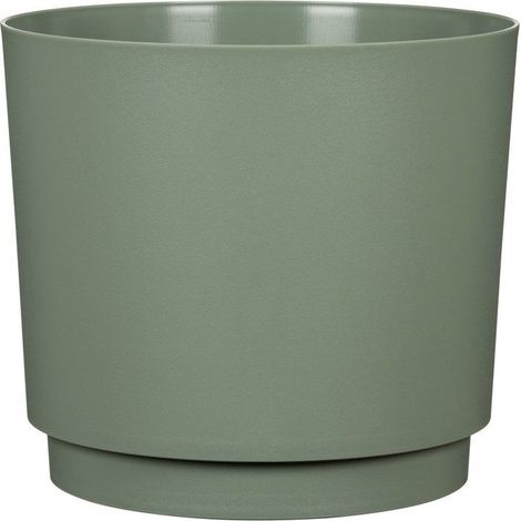 Cache-pot rond - GARDEN ID - Plano - Ø 25 - 7 L - H 22 cm - Vert clair (1/2)