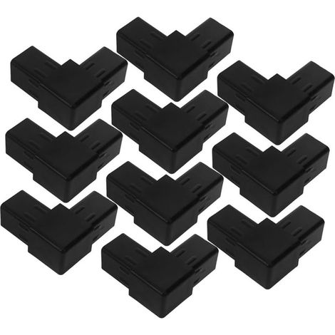 Connecteur de montage pour tube carré 25x25 mm, kit de 20 pièces en plastique (1/5)
