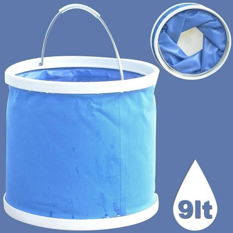 Trade Shop - Falteimer, Fassungsvermögen 9 Liter, für Auto, Boot, Camping, Angeln -