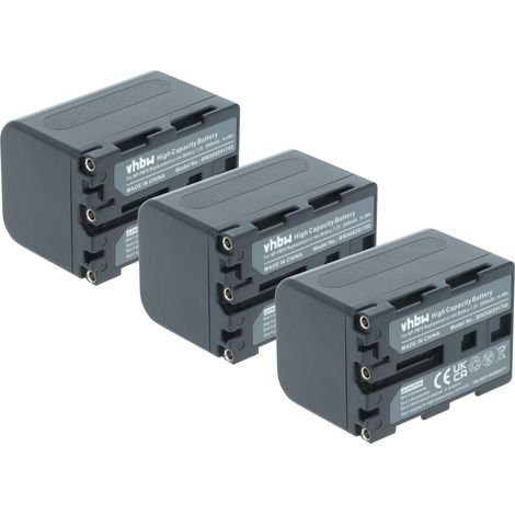 vhbw 3x Akku kompatibel mit Sony DCR-TRV340, DCR-TRV350, DCR-TRV33K, DCR-TRV33E, DCR-TRV345E Videokamera Camcorder (2000 mAh, 7,2 V, Li-Ion) (1/5)