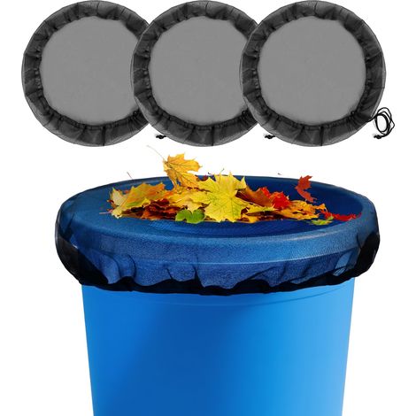 Paquete de 3 mosquiteras de 80 cm con cordón ajustable, malla fina para proteger contra insectos y hojas (80 cm)