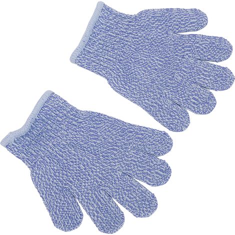 Gants anti-coupure niveau 5 pour enfants, lot de 1 paire, protection jardinage extérieur, bleu, résistants aux lames, usage bricolage (1/5)