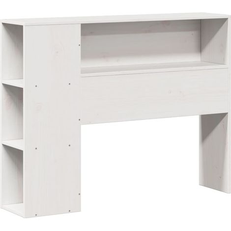 Kopfteil mit Stauraum Weiß 75 cm Massivholz Kiefer vidaXL