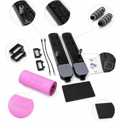 Tabla de Pilates, fuerza interactiva, calistenia, estiramientos, fitness, cardio, Pilates, bandas de resistencia, colchoneta Nova. (1/5)