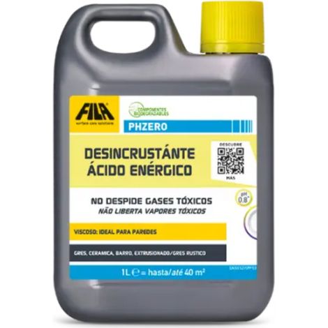 PHZERO - Desincrustante ácido enérgico para limpieza efectiva / Caja 12 un 1 L / Detergente
