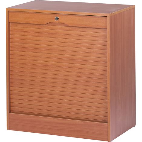 Classeur double à rideau contemporain H 76 cm Hilda