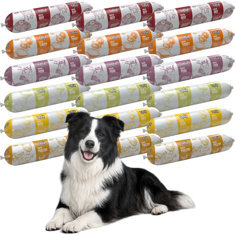 TufTuf Nassfutter für Hunde, Geschmacksmix, Riegel, 19 x 900 g, Alleinfuttermittel (1/5)