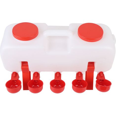 Abreuvoir automatique pour poulets, canards et oies, grande capacité, robuste, en ABS. (1/5)