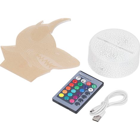 3D-Nachtlicht mit Meerestieren, 16 Farbwechsel, 4 Modi, 3D-Touch-Lampe für Kinderzimmer, Wohnzimmer, Schlafzimmer – das perfekte Geschenk (1/5)