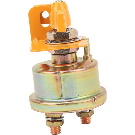 Interrupteur de coupure de batterie rotatif 300A 12V/24V, isolateur à clé fixe pour camping-car, bateau et yacht (1/5)