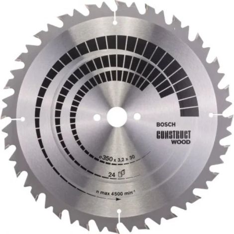 Bosch 2 608 640 702 - de Lama Construct Lama circolare per legno (350 x 30 x 3,2 mm, 24)