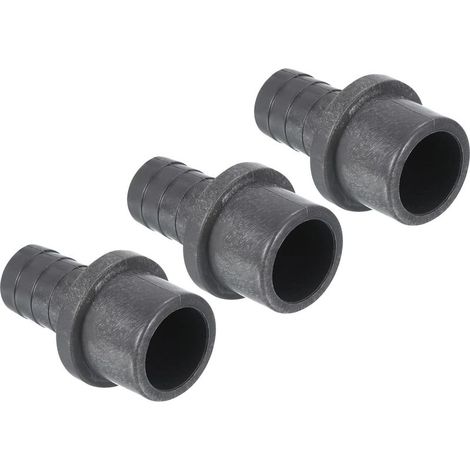 Reduzierstück für PVC-Schlauch, 25 mm Außendurchmesser, 17 mm Schlauchtülle, 3er-Pack, gerader Kupplungsadapter, Grau (1/5)