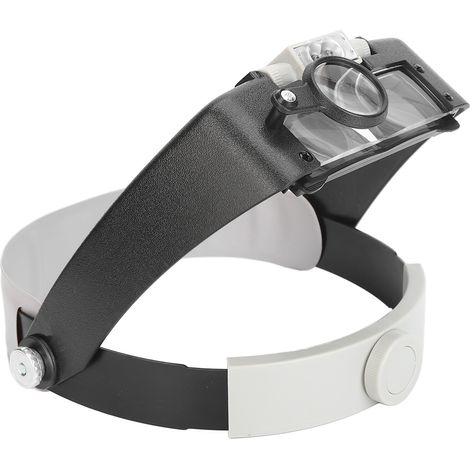 Lot 2 Loupes Frontales LED 1.5X-10X, Lunettes Loupe Binoculaire avec Éclairage, Main Libre pour Travaux de Précision (1/5)