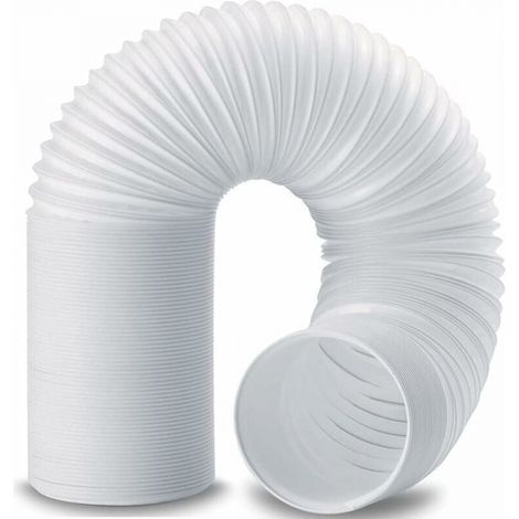 1PC Tuyau Climatiseur Mobile, Diamètre 150mm Tuyau d'Evacuation en PVC Flexible Tube De Ventilation Longueur de 2M Universel Tuyau Kit Pour Climatiseur Mobile Extracteur d'Air Sèche-linge