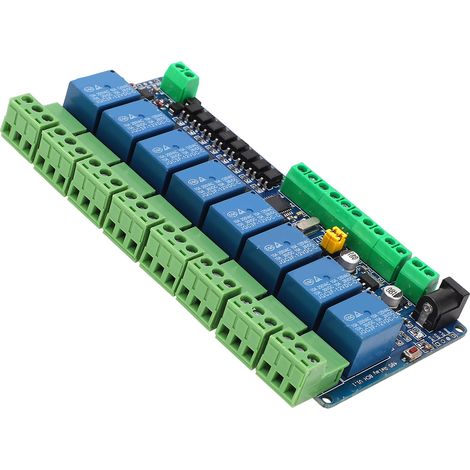 8-Kanal-Relaismodul, 8 Ein- und Ausgänge, RS485-TTL-Kommunikationsschnittstelle, 12 V DC (1/5)
