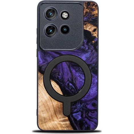 Étui Bewood Unique pour Motorola Edge 50 Neo - Violet avec MagSafe (1/3)
