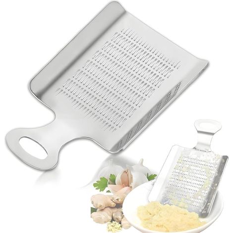Ingwerreibe aus Edelstahl, Zerkleinerer fur Obst und Gemuse, Knoblauchreibe fur die Kuche (1/5)