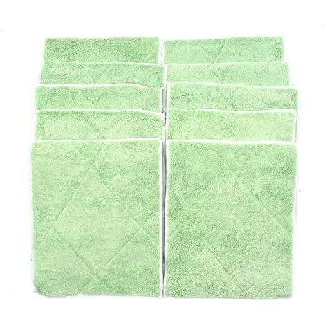 Lot de 10 Lavettes microfibres en bambou 25x20cm , nettoie toutes les surfaces sans trace