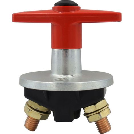 Coupure Isolateur Batterie Coupe Circuit,12V-60V 300A Batterie à clé Fixe Universelle de Voiture Déconnecter l'isolateur de Puissance Automobile Urgence Interrupteur pour Voiture,Bateau (1/4)