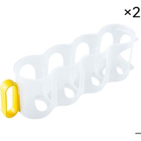 Lot de 2 supports à canettes pour réfrigérateur avec poignée, boîte transparente en PP, style japonais Tommoy01 (1/5)